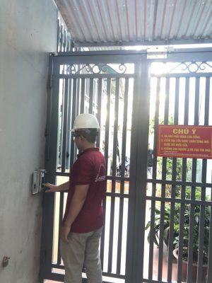 Công trình kiểm soát vào ra vân tay, kiểm soát chấm công tại công ty Anh Văn - Bắc Ninh
