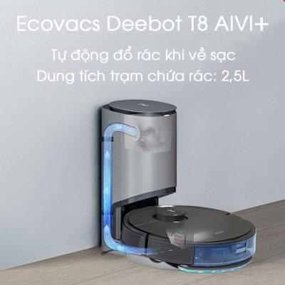 Robot hút bụi Ecovacs Deebot OZMO T8 AIVI Plus