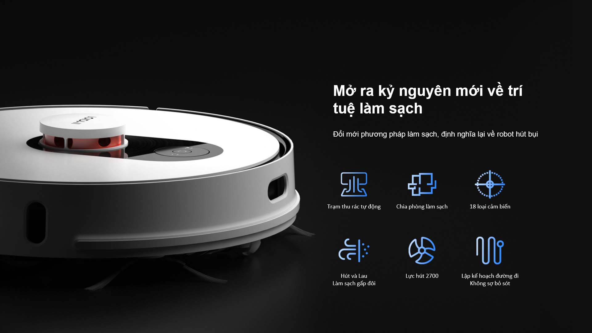 Robot Hút Bụi Lau Nhà Xiaomi Roidmi EVE Plus