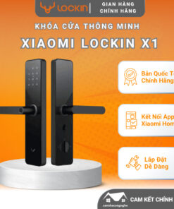 Khóa Cửa Thông Minh Xiaomi Lockin Smart Lock X1 - Khóa Cửa Xiaomi Dùng App Mihome - Tặng Gói Miễn Phí Lắp Đặt