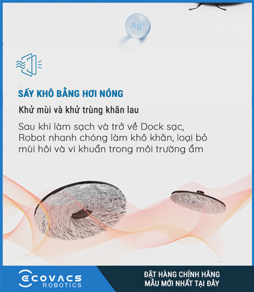 tự động giặt giẻ lau của Ecovacs Deebot X1 Omni