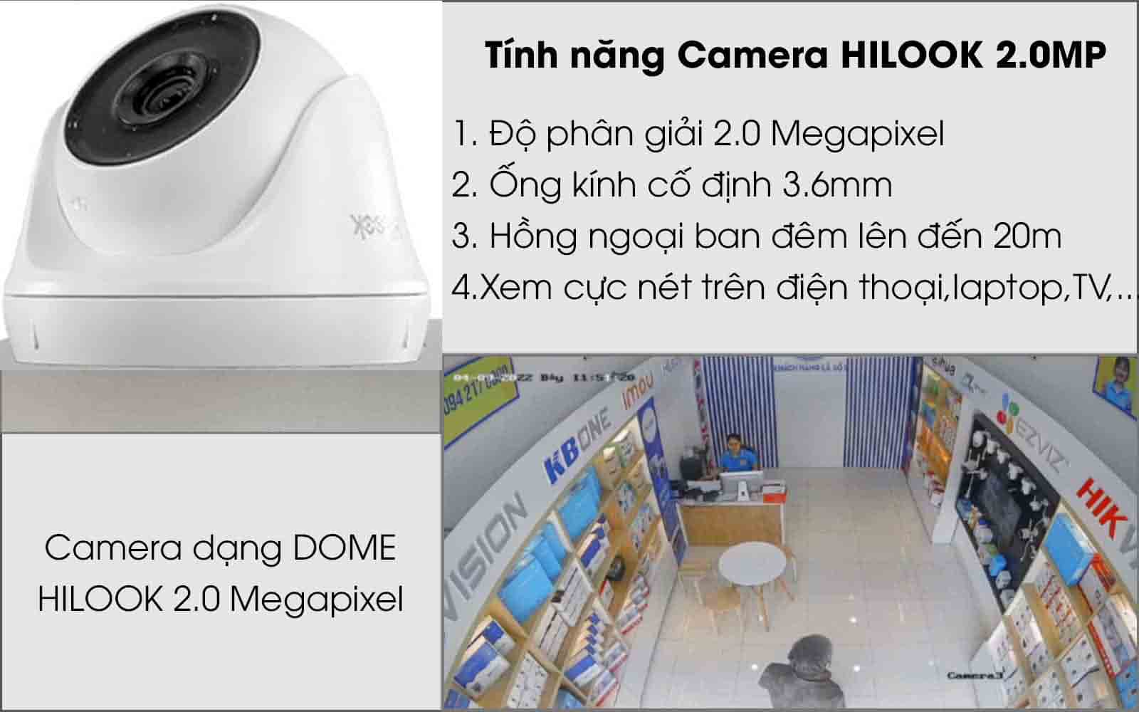 Bộ camera giám sát 2.0MP HiLook 