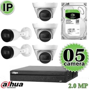 Bộ 5 camera giám sát 2.0 MP Dahua