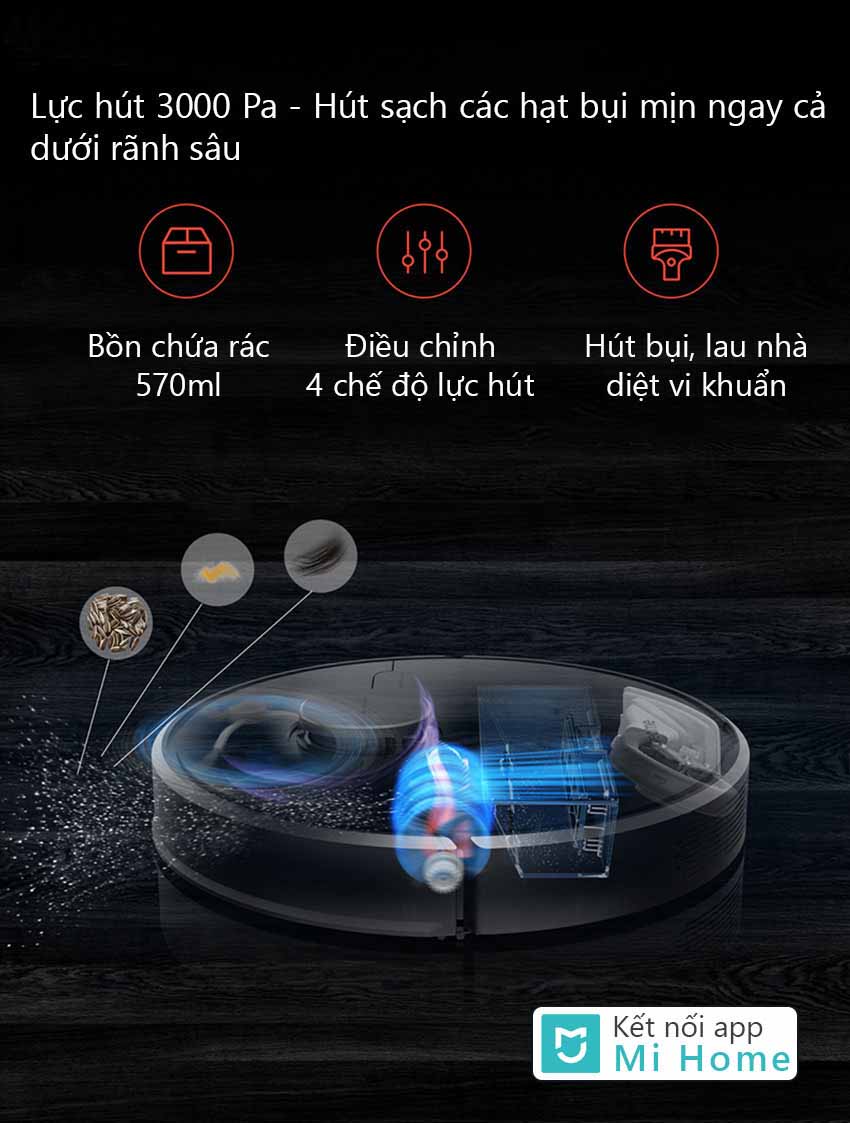 Robot hút bụi lau nhà Xiaomi Dreame D9
