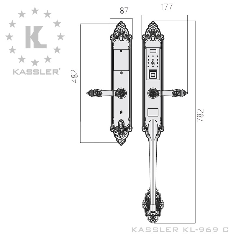 Khóa cửa vân tay Kassler KL-969C