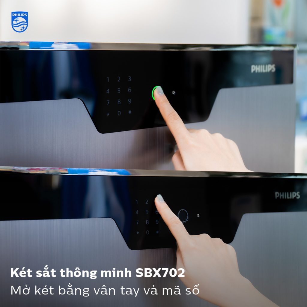 Két sắt thông minh Philips SBX702