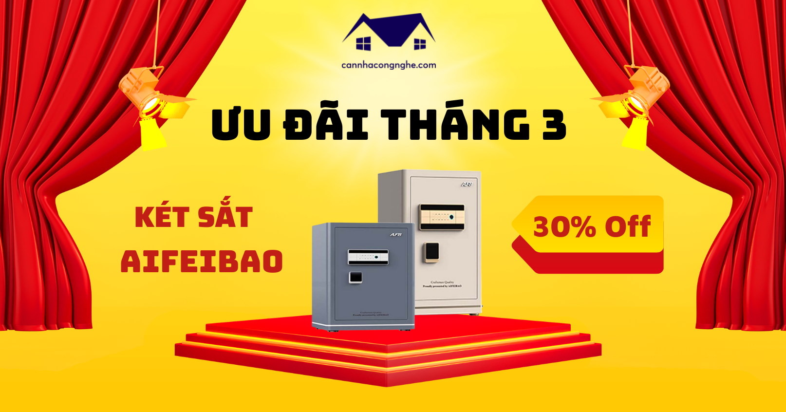 Khuyến Mãi Két Sắt Aifeibao Tháng 3/2023 – Ưu Đãi Lên Tới 30%
