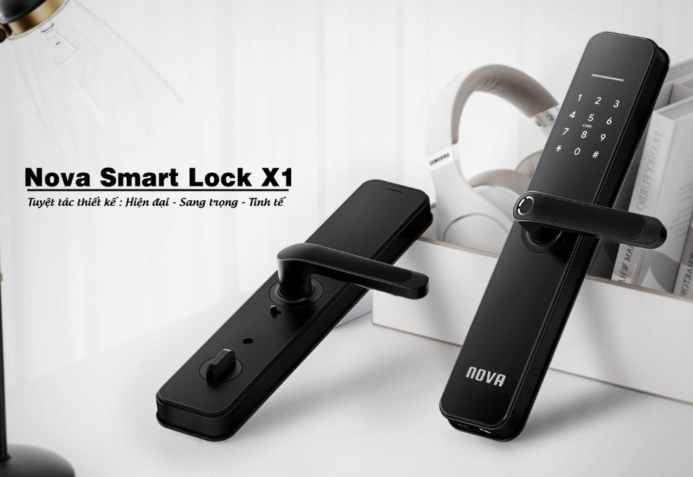 Giới thiệu khóa cửa vân tay nova smart lock x1