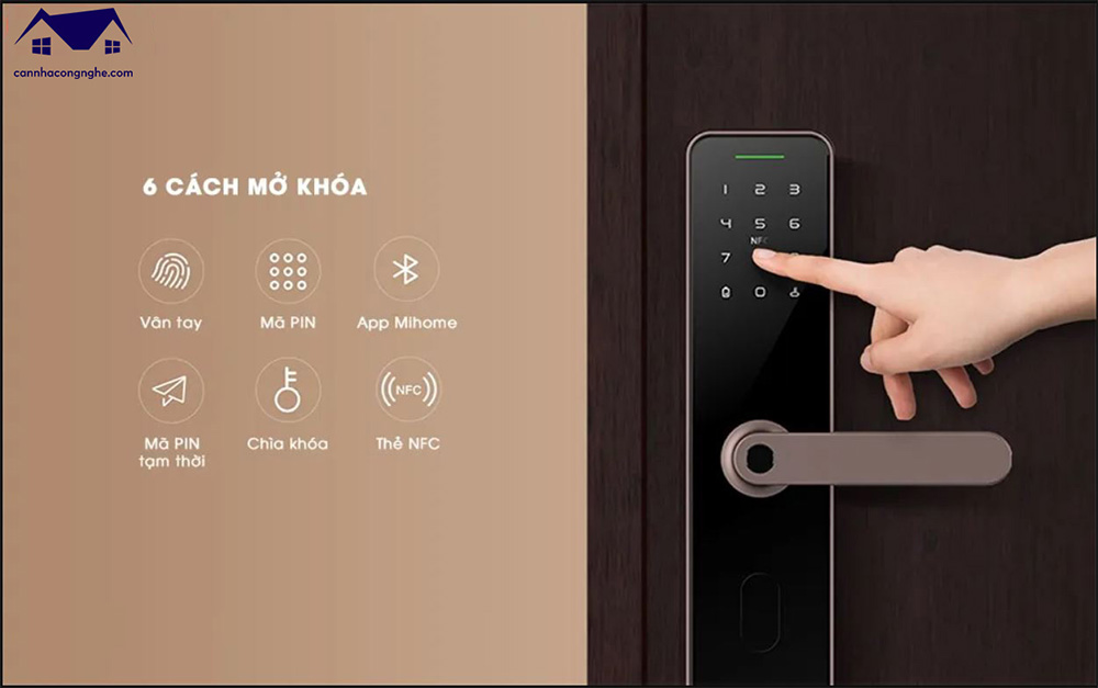 Khóa vân tay cửa gỗ giá rẻ Xiaomi Lockin Smart Lock X1