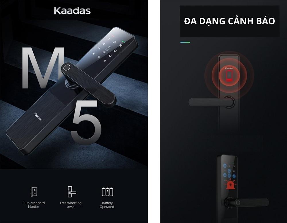 KAADAS M5 - Khóa cửa thông minh bán chạy hiện nay