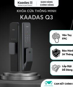 Khóa Vân Tay Kaadas Q3 - Khóa Cửa Thông Minh Nhập Khẩu Đức - Miễn Phí Lắp Đặt