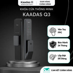 Khóa Vân Tay Kaadas Q3 - Khóa Cửa Thông Minh Nhập Khẩu Đức - Miễn Phí Lắp Đặt