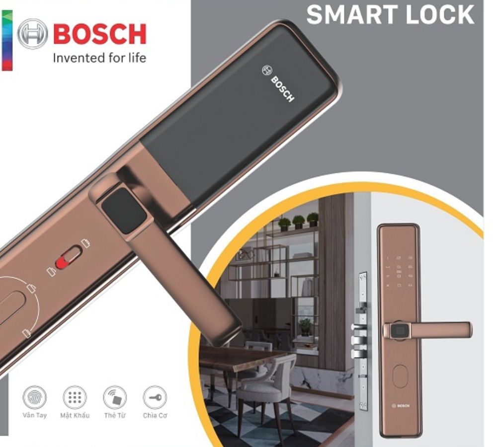 Khóa Vân Tay điều Khiển Từ Xa Bosch Id30bk