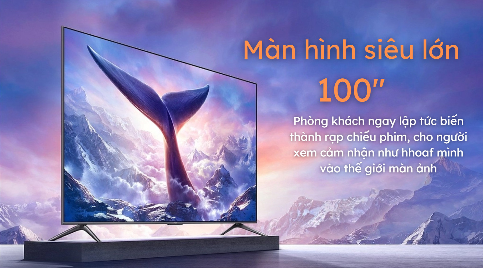 Tivi Xiaomi Redmi Max 100 inch - Màn siêu nét 4K, Bộ nhớ 4+64GB