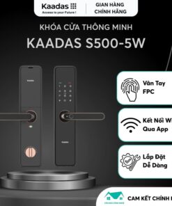Khóa Vân Tay KAADAS S500C-5W - Kết Nối Wifi - Khoá Cửa Nhập Khẩu Đức - Miễn Phí Lắp Đặt