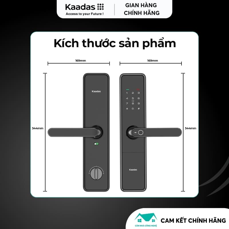 Khóa Vân Tay KAADAS S500C-5W - Kết Nối Wifi - Khoá Cửa Nhập Khẩu Đức - Miễn Phí Lắp Đặt - Ảnh 5