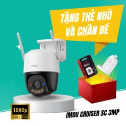 Camera Wifi ngoài trời Xoay 360 Imou IPC-K7FP-3H0WE (Cruiser SC 3MP) - Tặng Kèm Thẻ Nhớ 64Gb + Chân đế chữ L