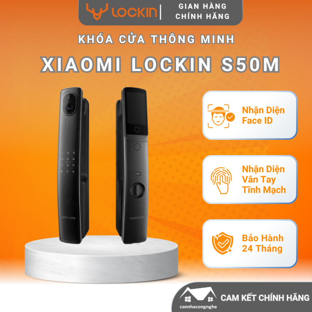Khóa Cửa Thông Minh Xiaomi Tích Hợp Màn Hình Thông Minh Xiaomi Lockin S50M