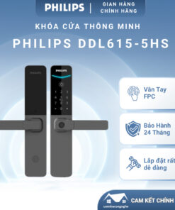 Khóa thông minh Philips DDL615-5HBS – Nhỏ gọn, bảo mật vượt trội