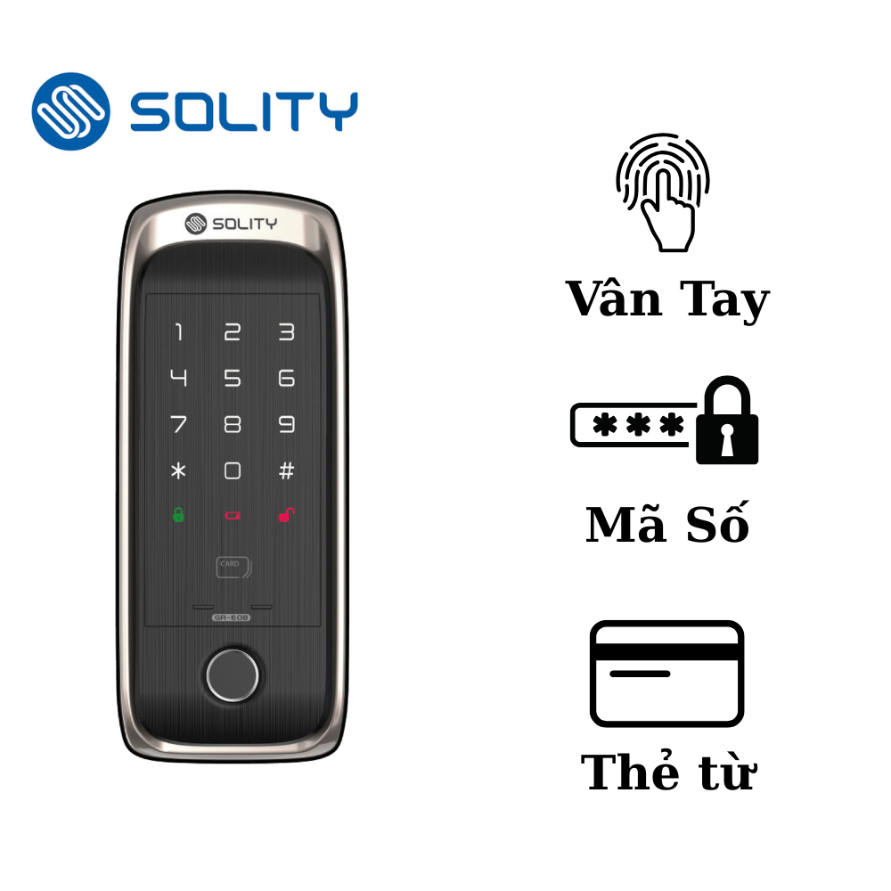 Khóa cửa điện tử vân tay Solity GA-60BH