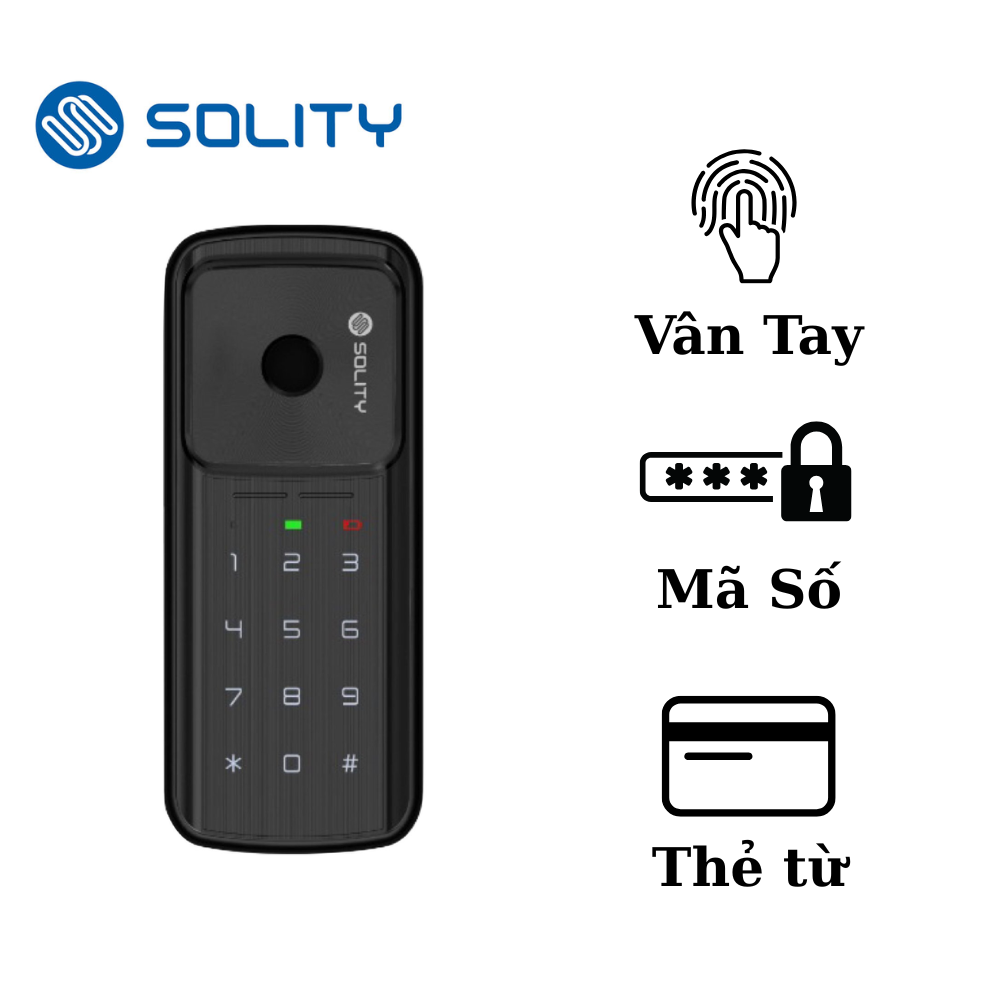 Khóa cửa điện tử vân tay Solity GG-33B