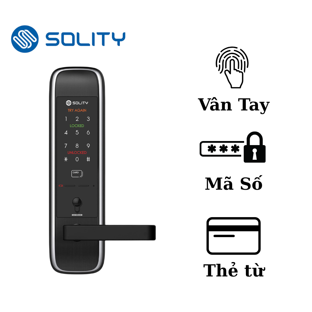 Khóa cửa điện tử thẻ từ Solity GM-5500K