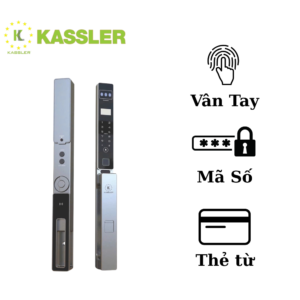 Khóa vân tay cửa nhôm Kassler KL‑599 CNC 02 Grey