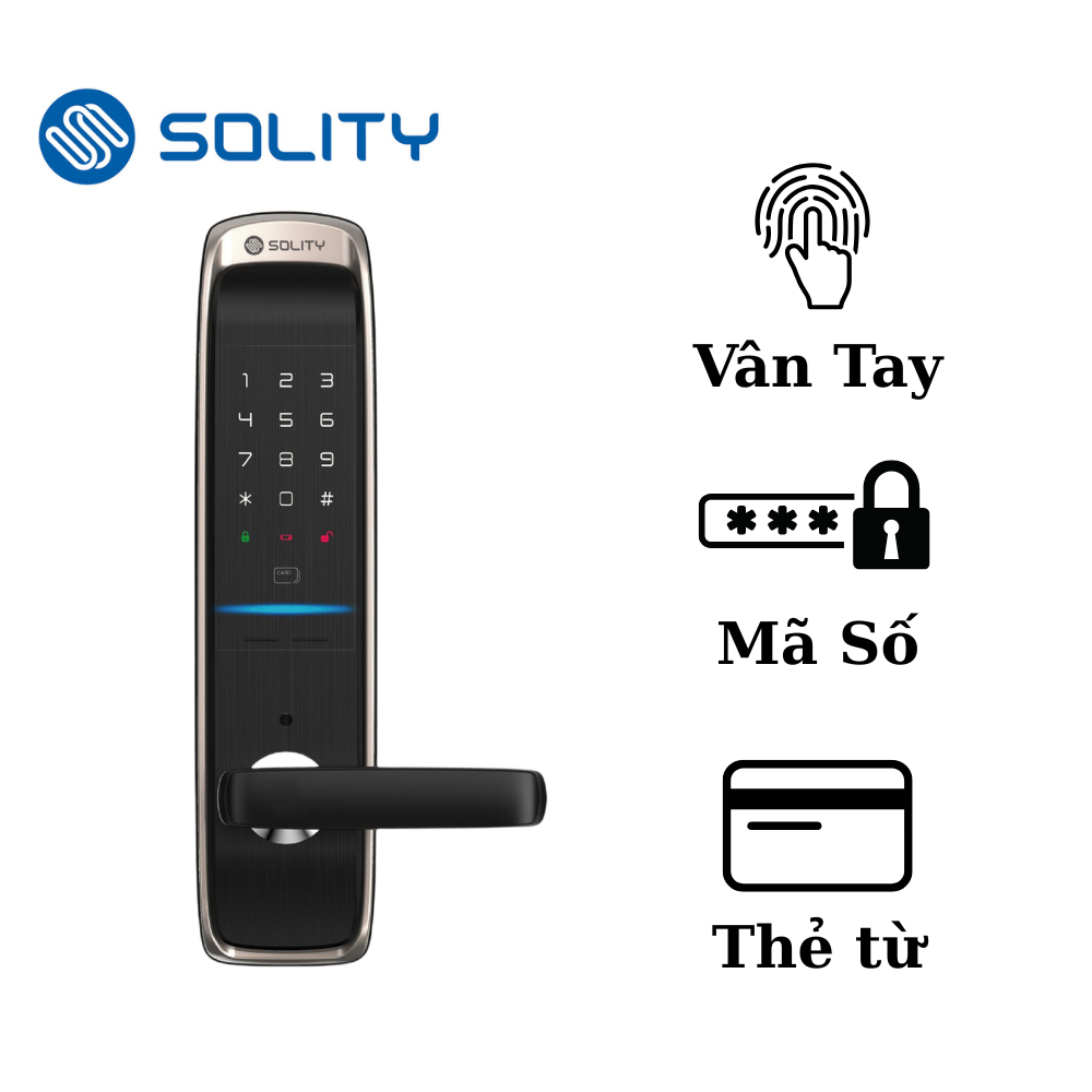 Khóa cửa điện tử thẻ từ Solity GM-6000K