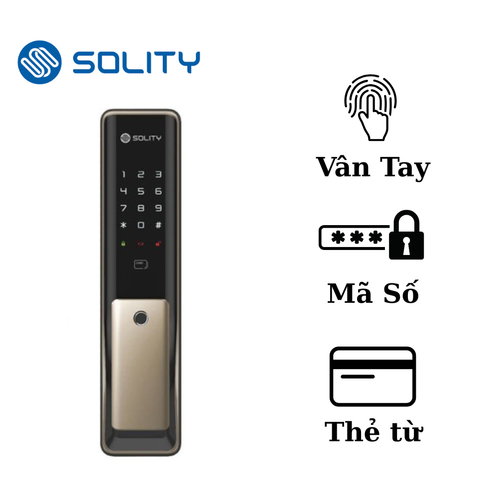 Khóa cửa điện tử vân tay Solity GP‑6000BK