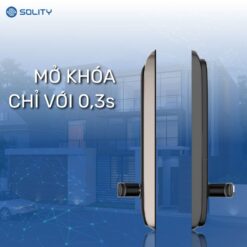 Khóa cửa vân tay Solity GM-6000BK mở khóa nhanh chóng