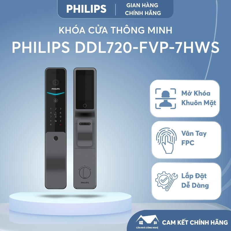 Khóa Cửa Thông Minh Philips DDL720-FVP-7HWS