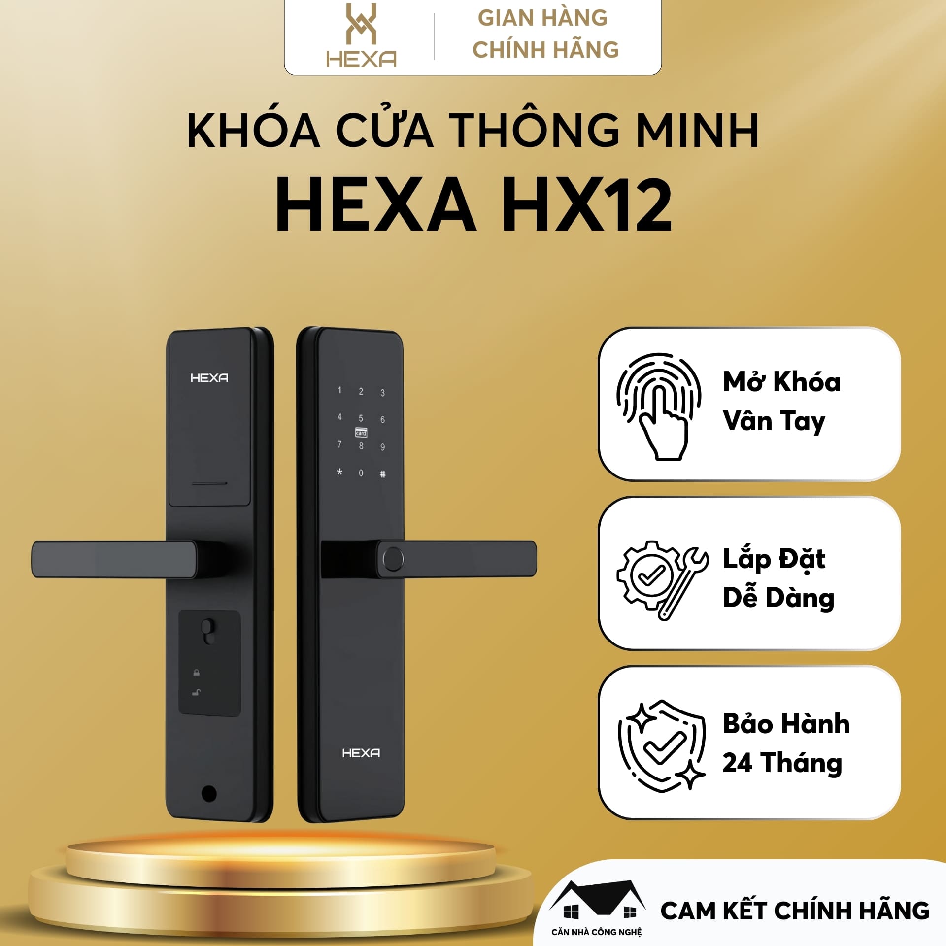 Khóa thông minh Hexa HX12