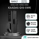Khóa Cửa Thông Minh Kaadas Q15-5WK Chính Hãng – WiFi Điều Khiển Từ Xa, Push Pull Sang Trọng